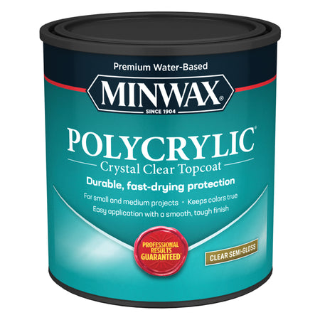 Minwax Polycrylic Protective Finish Quart Semi-Gloss