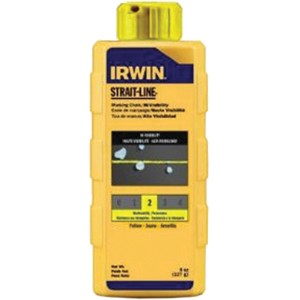 Irwin 8 Oz Strait-Line Hi-Visibility Chalk Refill Yellow