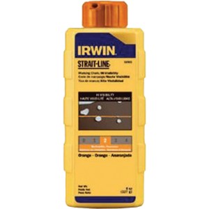 Irwin 8 Oz Strait-Line Hi-Visibility Chalk Refill Orange