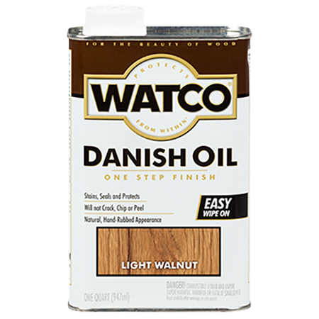 WATCO Danish Oil Quart Light Walnut
