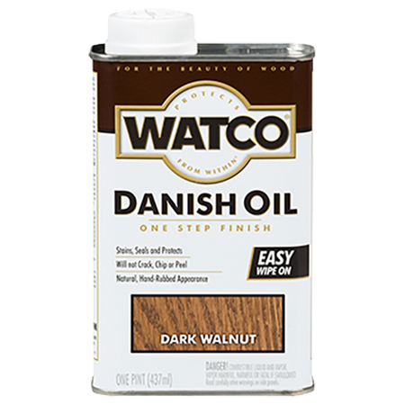 WATCO Danish Oil Pint Dark Walnut