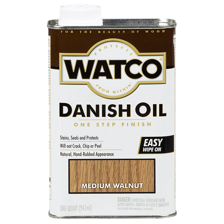 WATCO Danish Oil Quart Medium Walnut