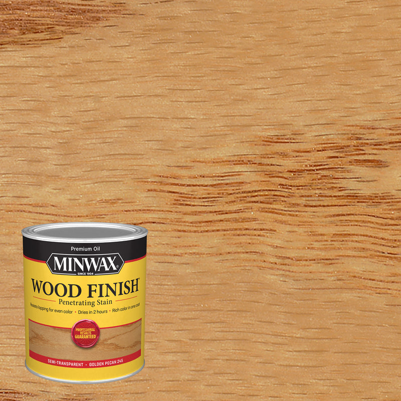 Minwax Wood Finish Oil-Based Stain Quart Golden Pecan