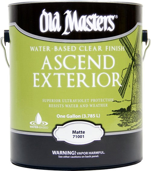 Old Masters Ascend Exterior Water-Based Clear Finish Matte Gallon