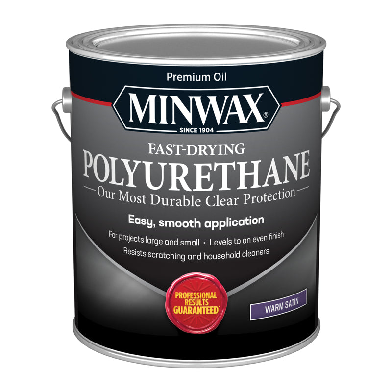 Minwax Oil-Based Clear Protective Finishes Fast Drying Polyurethane Gallon Warm Satin