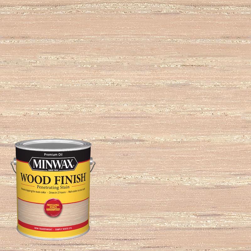 Minwax Wood Finish Oil-Based Stain Gallon Simply White