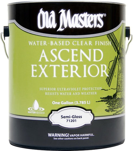 Old Masters Ascend Exterior Water-Based Clear Finish Semi-Gloss Gallon