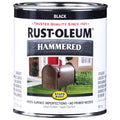 Rust-Oleum Stops Rust Hammered Brush-On Paint Quart Black