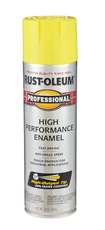 Rust-Oleum Professional High Performance Enamel Spray Paint Safety Yellow