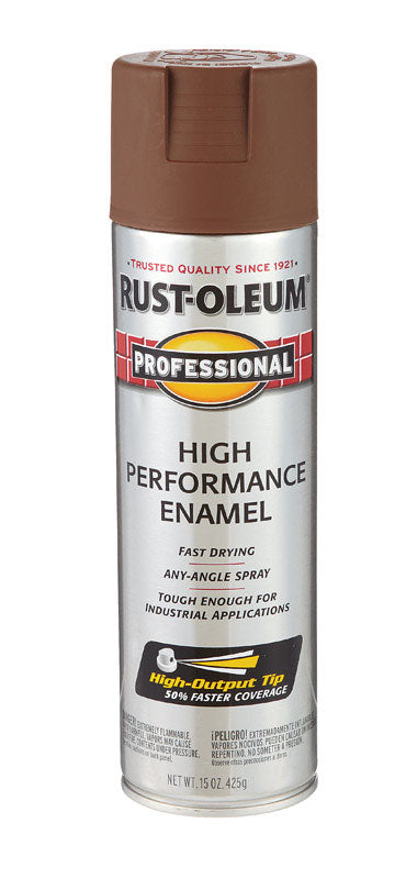 Rust-Oleum Professional High Performance Enamel Spray Paint Flat Red