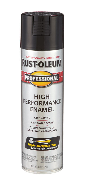 Rust-Oleum Professional High Performance Enamel Spray Paint Gloss Black