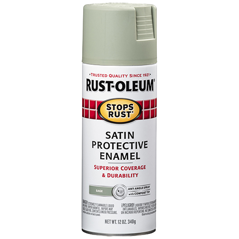 Rust-Oleum Stops Rust Satin Enamel Spray Paint Sage