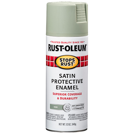 Rust-Oleum Stops Rust Satin Enamel Spray Paint Sage