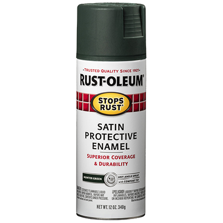 Rust-Oleum Stops Rust Satin Enamel Spray Paint Hunter Green
