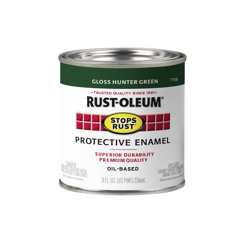Rust-Oleum Stops Rust 1/2 Pint Gloss Hunter Green