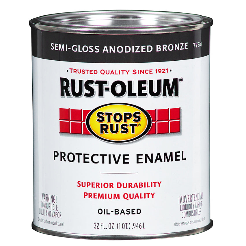 Rust-Oleum Stops Rust Quart Sei-Gloss Anodized Bronze