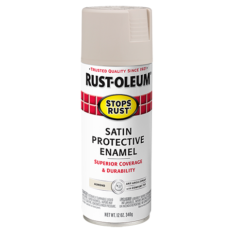 Rust-Oleum Stops Rust Satin Enamel Spray Paint Almond
