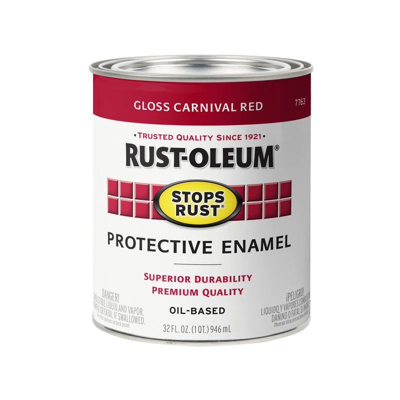 Rust-Oleum Stops Rust Quart Carnival Red