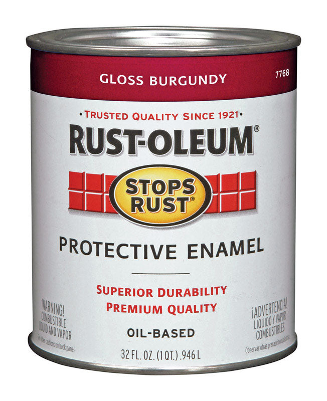 Rust-Oleum Stops Rust Quart Burgundy
