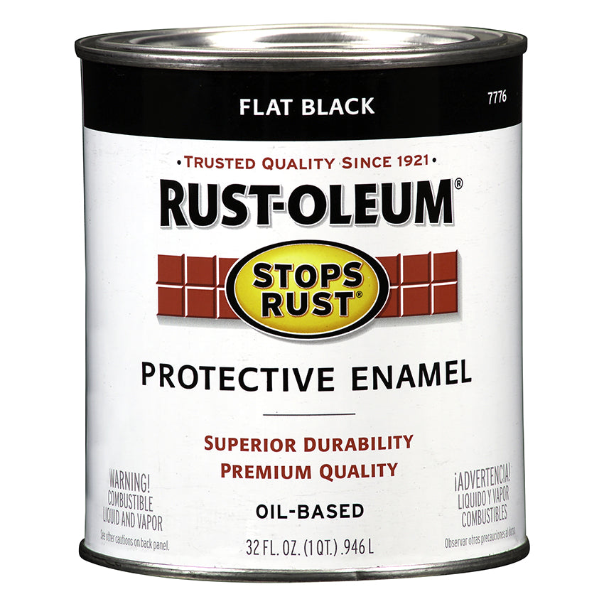 Rust-Oleum Stops Rust Quart Flat Black