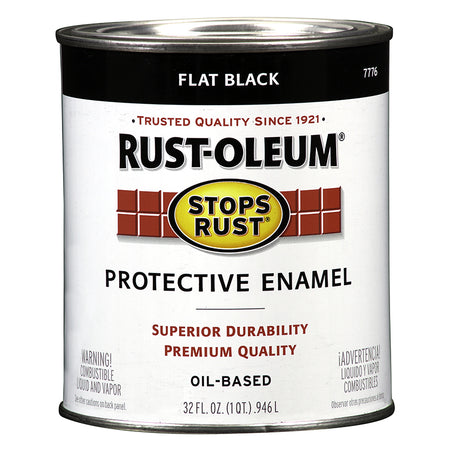 Rust-Oleum Stops Rust Quart Flat Black