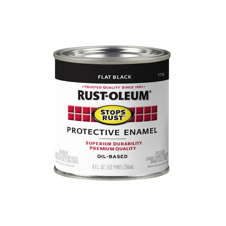 Rust-Oleum Stops Rust 1/2 Pint Flat Black