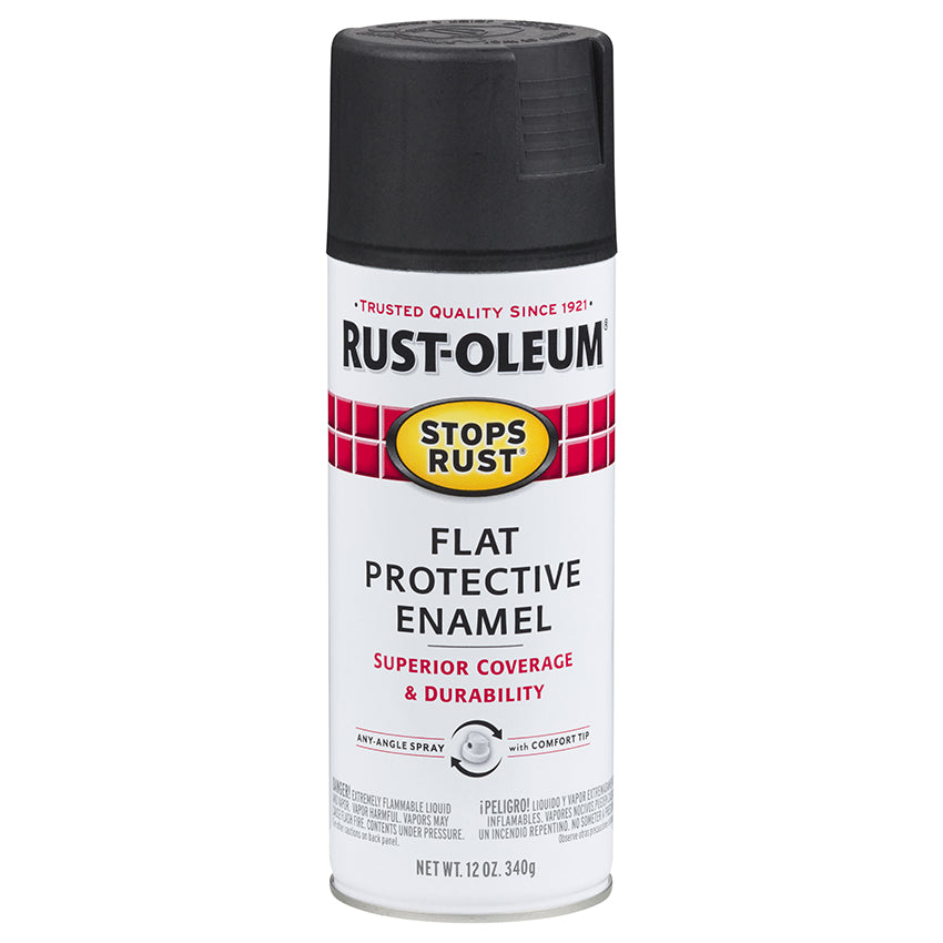 Rust-Oleum Stops Rust Spray Paint Flat Black