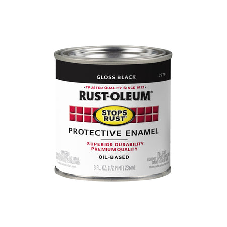 Rust-Oleum Stops Rust 1/2 Pint Gloss Black