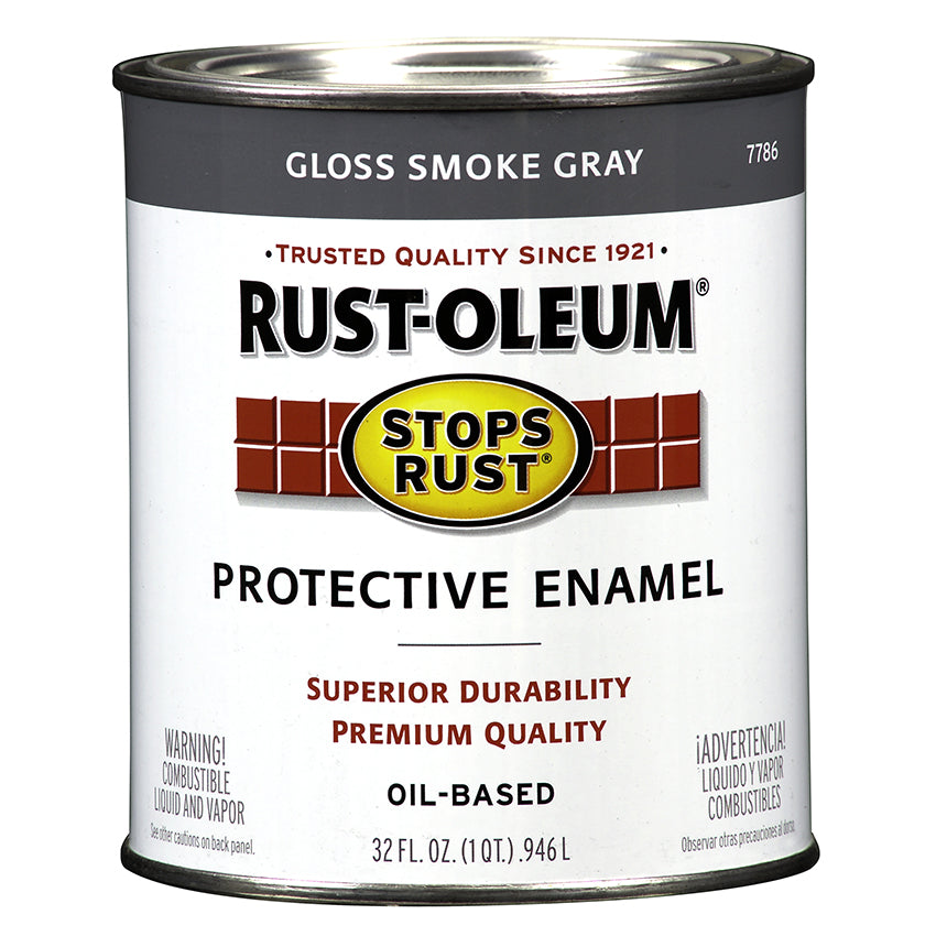 Rust-Oleum Stops Rust Quart Smoke Gray