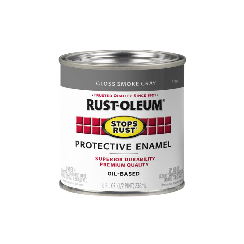Rust-Oleum Stops Rust 1/2 Pint Smoke Gray