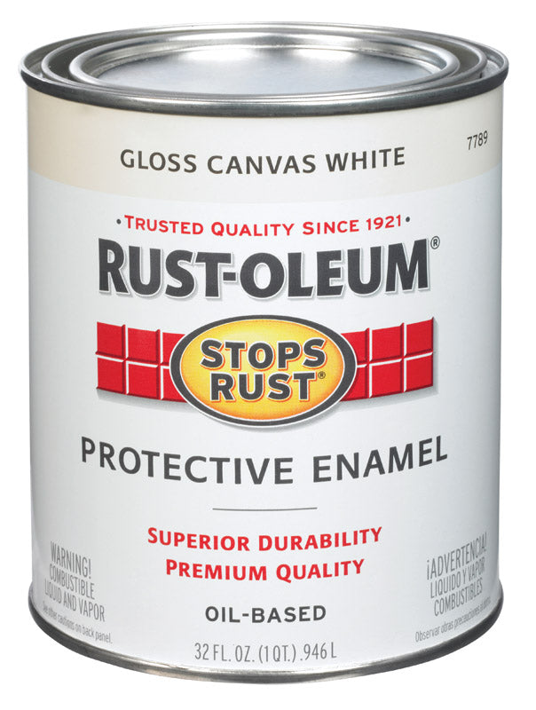 Rust-Oleum Stops Rust Quart Canvas White