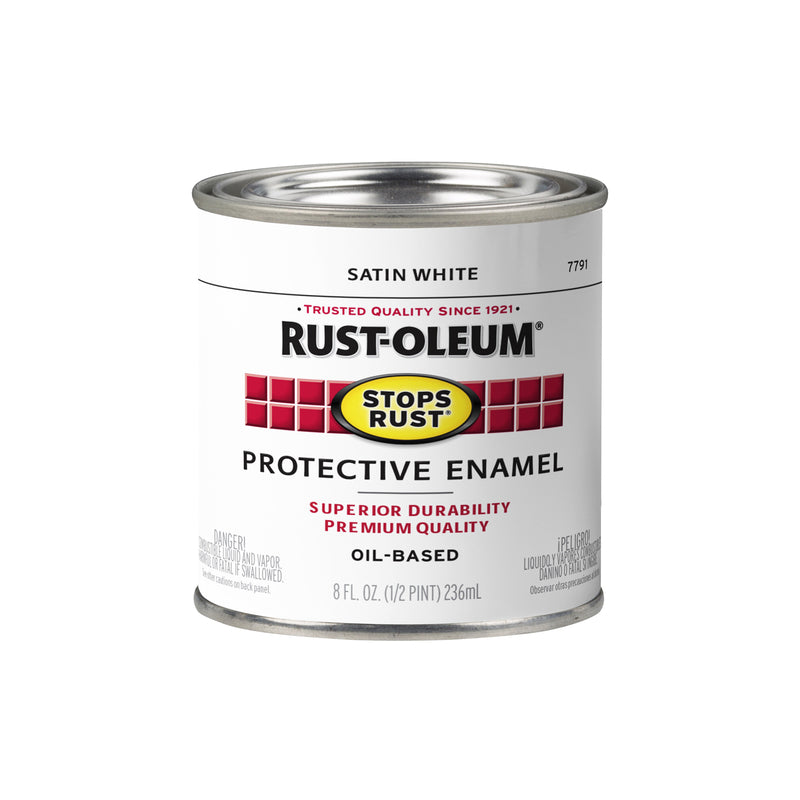 Rust-Oleum Stops Rust 1/2 Pint Satin White