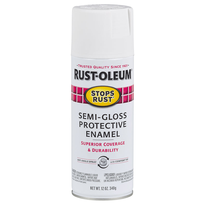 Rust-Oleum Stops Rust Spray Paint Semi-Gloss White
