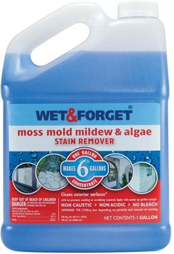 Wet & Forget Moss Mold Mildew & Algae Stain Remover Gallon Jug