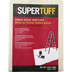 Trimaco Rubber Duckie Butyl Backed Drop Cloth 9 ft x 12 ft