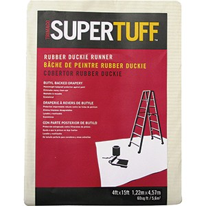 Trimaco Rubber Duckie Butyl Backed Drop Cloth 4 ft x 15 ft