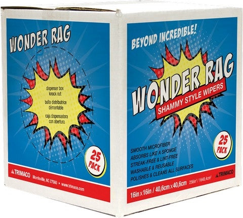 Trimaco Wonder Rags shown in the manufacturer box.