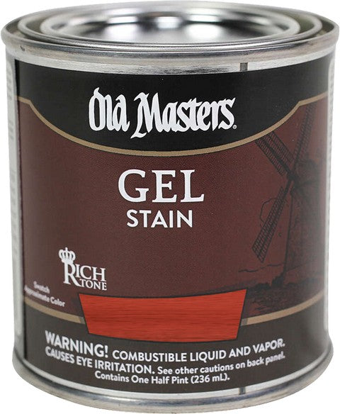 Old Masters Deep Red Gel Stain Crimson Fire Half Pint