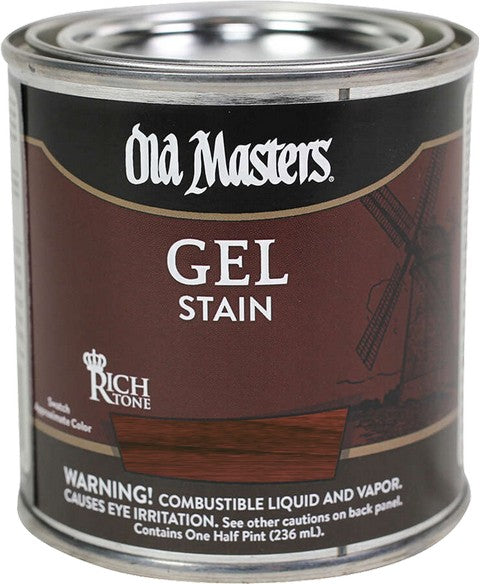 Old Masters Deep Red Gel Stain Rich Mahogany Half Pint