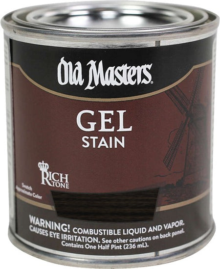 Old Masters Gel Stain Carbon Black Half Pint