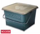 Wooster Paint Bucket with Lid showcasing the size and features of the bucket.