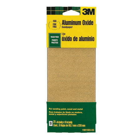3M 3-2/3" X 9" General Purpose Sanding Sheets 6-Pack Fine Grit
