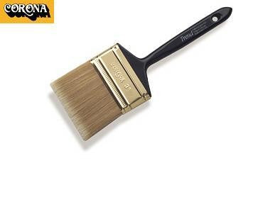The image showcases the Corona Trend Nylon/Polyester Paint Brush 9038 with its sleek black handle and finely crafted bristles. 