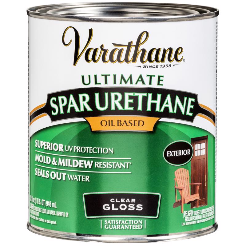 Varathane Outdoor Spar Urethane Oil Based Gloss Quart