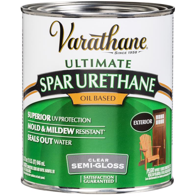 Varathane Outdoor Spar Urethane Oil Based Semi-Gloss Quart