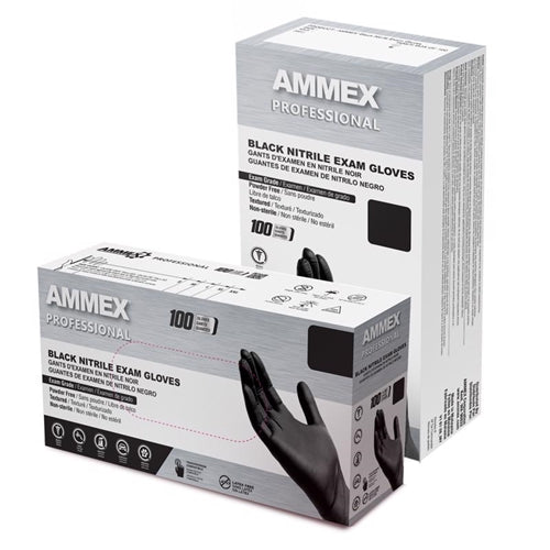 AMMEX Professional Nitrile Disposable Exam Gloves Powder Free 100-Pack