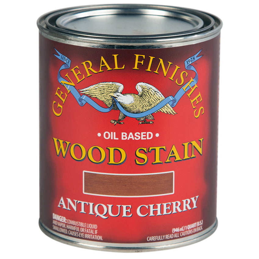 General Finishes Oil Based Penetrating Wood Stain QUART Antique Cherry