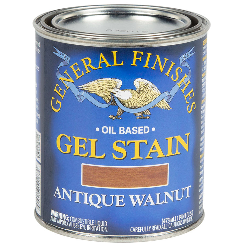 General Finishes Oil Based Gel Stain PINT Antique Walnut