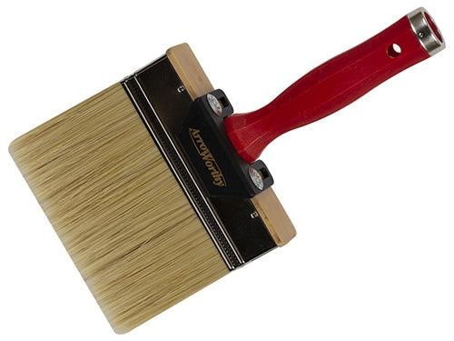 ArroWorthy Olympian Bristlex Stain Brush 1095 with a flat trim and threaded grip handle.
