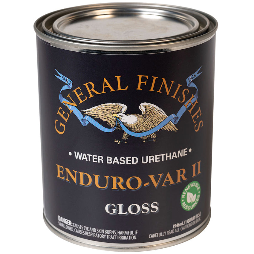 General Finishes Enduro-Var II Water-Based Polyurethane Gloss Quart